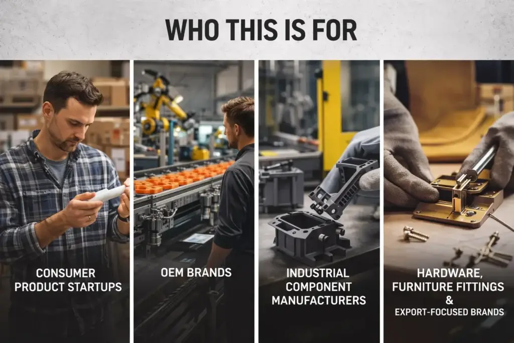 Plastic injection moulding for consumer product startups