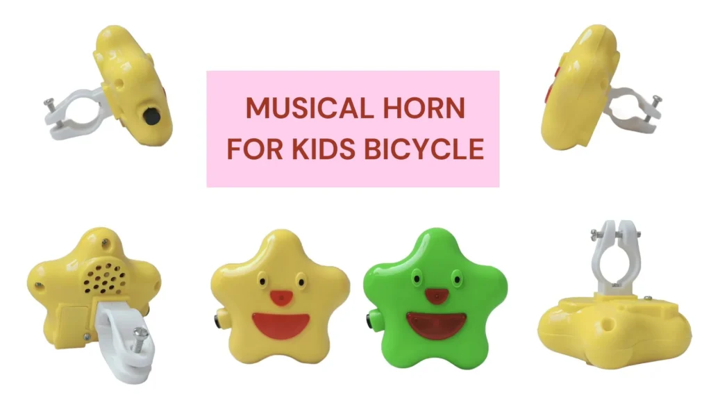 musical cycle horn for kids, manufactured by InjectMould Industries, plastic molding company , oem manufacturing company